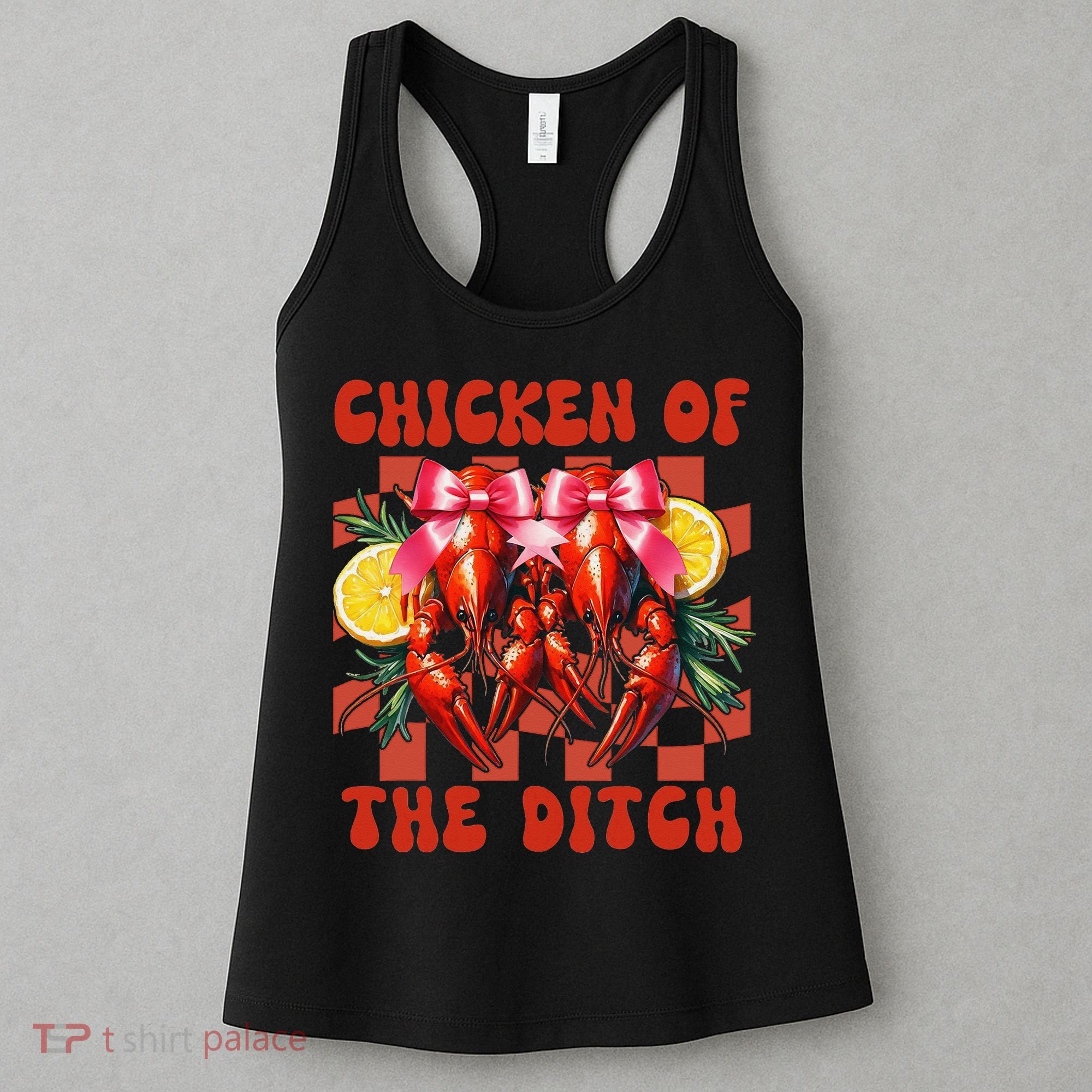 Crawfish Boil Coquette Bow Cajun Seafood Chicken Of Ditch Women's Tank Top