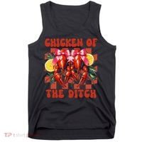 Crawfish Boil Coquette Bow Cajun Seafood Chicken Of Ditch Tank Top thumb 0