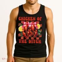 Crawfish Boil Coquette Bow Cajun Seafood Chicken Of Ditch Tank Top thumb 3