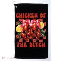 Crawfish Boil Coquette Bow Cajun Seafood Chicken Of Ditch Golf Towel thumb 0