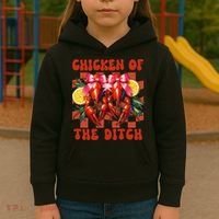 Crawfish Boil Coquette Bow Cajun Seafood Chicken Of Ditch Kids Hoodie thumb 3