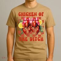 Crawfish Boil Coquette Bow Cajun Seafood Chicken Of Ditch T-Shirt thumb 3
