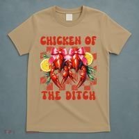 Crawfish Boil Coquette Bow Cajun Seafood Chicken Of Ditch T-Shirt thumb 5