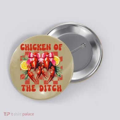 Crawfish Boil Coquette Bow Cajun Seafood Chicken Of Ditch Button