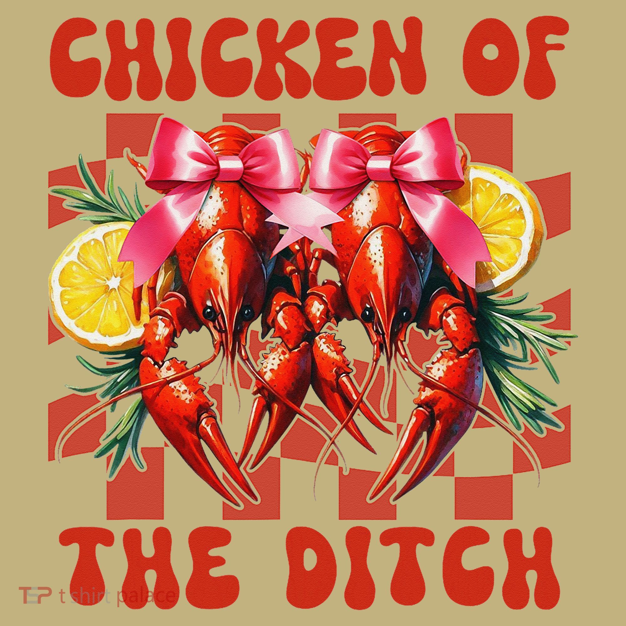 Crawfish Boil Coquette Bow Cajun Seafood Chicken Of Ditch Kids T-Shirt