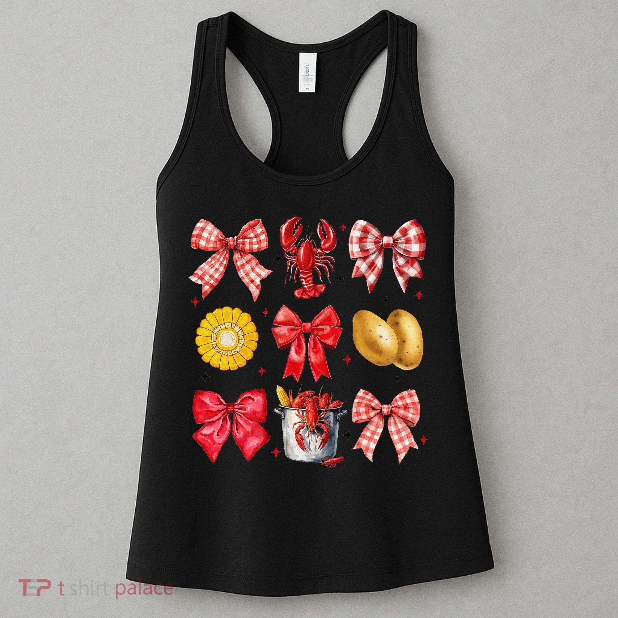 Coquette Bow Crawfish Boil Girl Aesthetic Funny Girl Women Women's Tank Top
