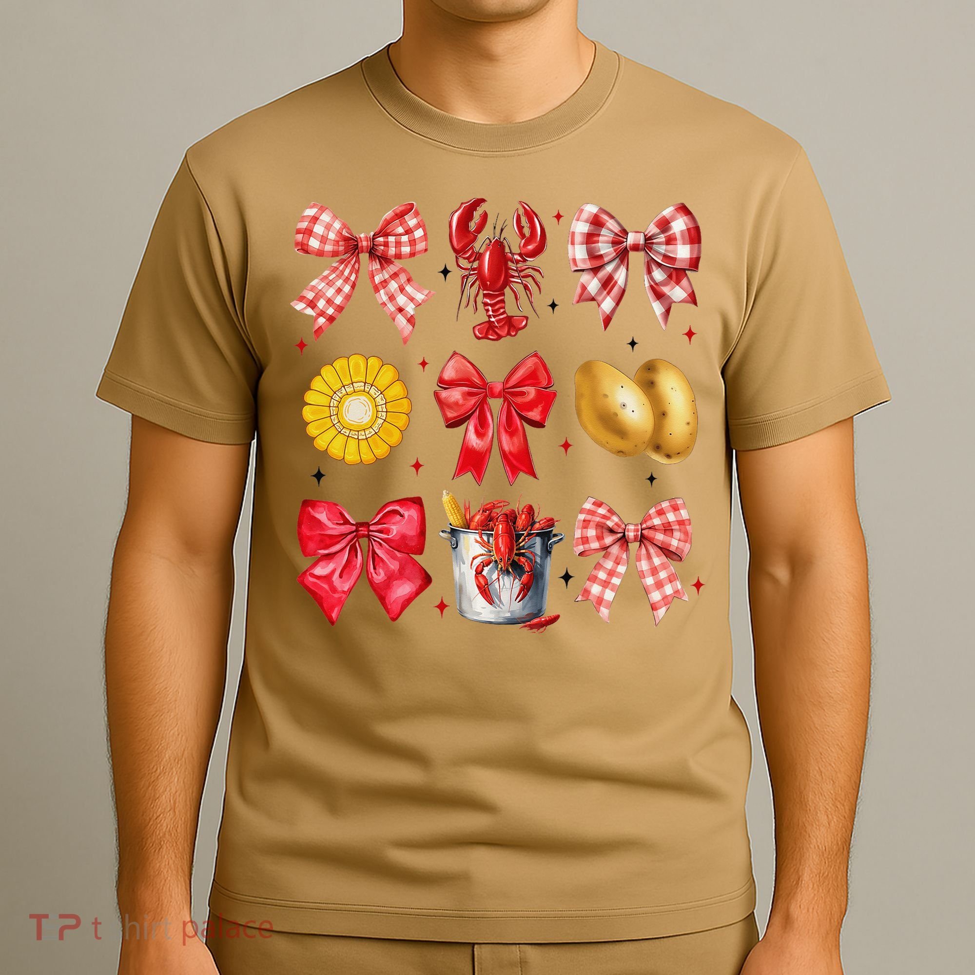 Coquette Bow Crawfish Boil Girl Aesthetic Funny Girl Women T-Shirt