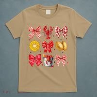 Coquette Bow Crawfish Boil Girl Aesthetic Funny Girl Women T-Shirt thumb 5
