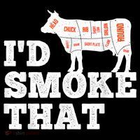 Chef Butcher Cook BBQ I'd Smoke That Funny Barbecue Cow Coffee Mug thumb 5