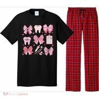 Coquette Bow Cute Teeth Dentist Squad Dental Assistant Pajama Set thumb 0