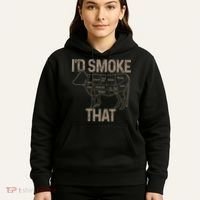 Chef Butcher Cook BBQ I'd Smoke That Cow Beef Hoodie thumb 5