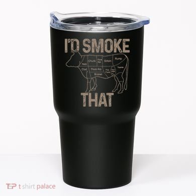 Chef Butcher Cook BBQ I'd Smoke That Cow Beef Tumbler