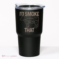 Chef Butcher Cook BBQ I'd Smoke That Cow Beef Tumbler thumb 0