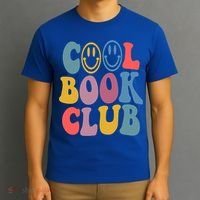 Cool Book Club Funny Book Lover Club Booktrovert Club Gift T-Shirt thumb 3
