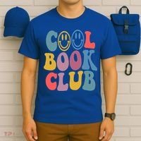 Cool Book Club Funny Book Lover Club Booktrovert Club Gift T-Shirt thumb 6