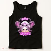 Cute Breast Cancer Awareness Sugar Skull Girl Tank Top thumb 2