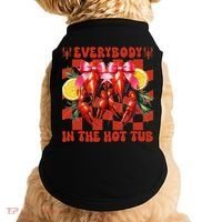 Crawfish Boil Coquette Everybody In Hot Tub Cajun Seafood Doggie Tank thumb 0