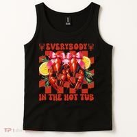 Crawfish Boil Coquette Everybody In Hot Tub Cajun Seafood Tank Top thumb 2