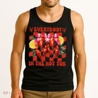 Crawfish Boil Coquette Everybody In Hot Tub Cajun Seafood Tank Top thumb 3