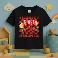 Crawfish Boil Coquette Everybody In Hot Tub Cajun Seafood Toddler T-Shirt thumb 3