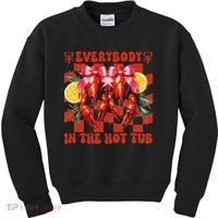 Crawfish Boil Coquette Everybody In Hot Tub Cajun Seafood Kids Sweatshirt thumb 0
