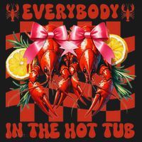 Crawfish Boil Coquette Everybody In Hot Tub Cajun Seafood Kids Sweatshirt thumb 2
