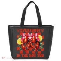 Crawfish Boil Coquette Everybody In Hot Tub Cajun Seafood Tote Bag thumb 0