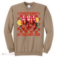 Crawfish Boil Coquette Everybody In Hot Tub Cajun Seafood Sweatshirt thumb 0