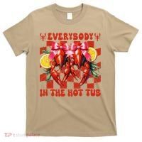 Crawfish Boil Coquette Everybody In Hot Tub Cajun Seafood T-Shirt thumb 0