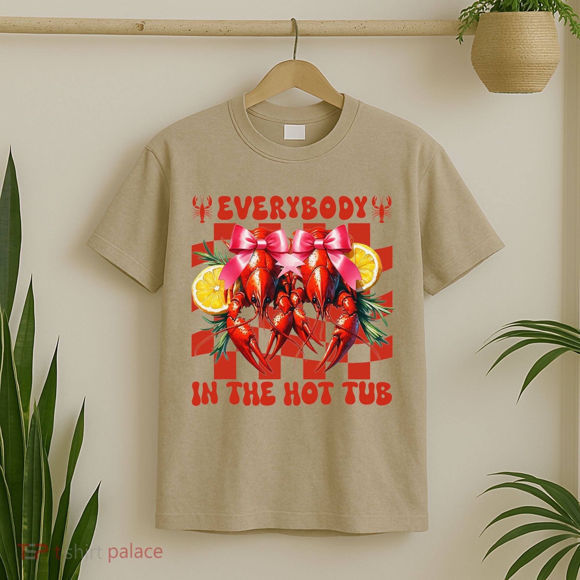 Crawfish Boil Coquette Everybody In Hot Tub Cajun Seafood T-Shirt