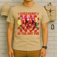 Crawfish Boil Coquette Everybody In Hot Tub Cajun Seafood T-Shirt thumb 6