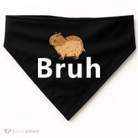 Capybara Bruh USA-Made Doggie Bandana thumb 0