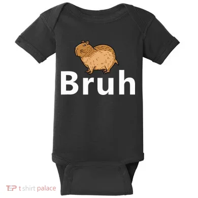 Capybara Bruh Baby Bodysuit