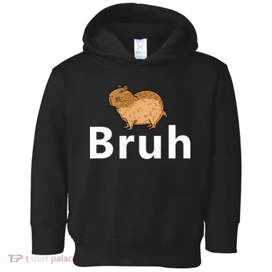 Capybara Bruh Toddler Hoodie