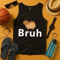 Capybara Bruh Tank Top thumb 4