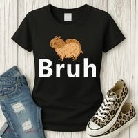 Capybara Bruh Women's T-Shirt thumb 3