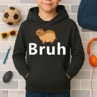 Capybara Bruh Kids Hoodie thumb 2