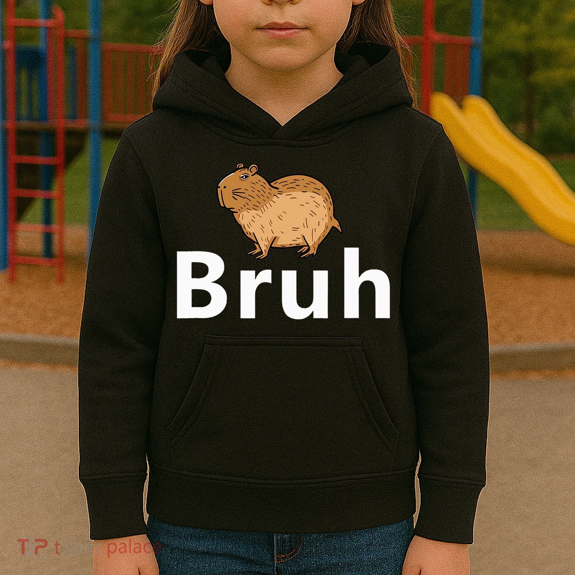 Capybara Bruh Kids Hoodie