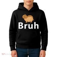 Capybara Bruh Kids Hoodie thumb 4