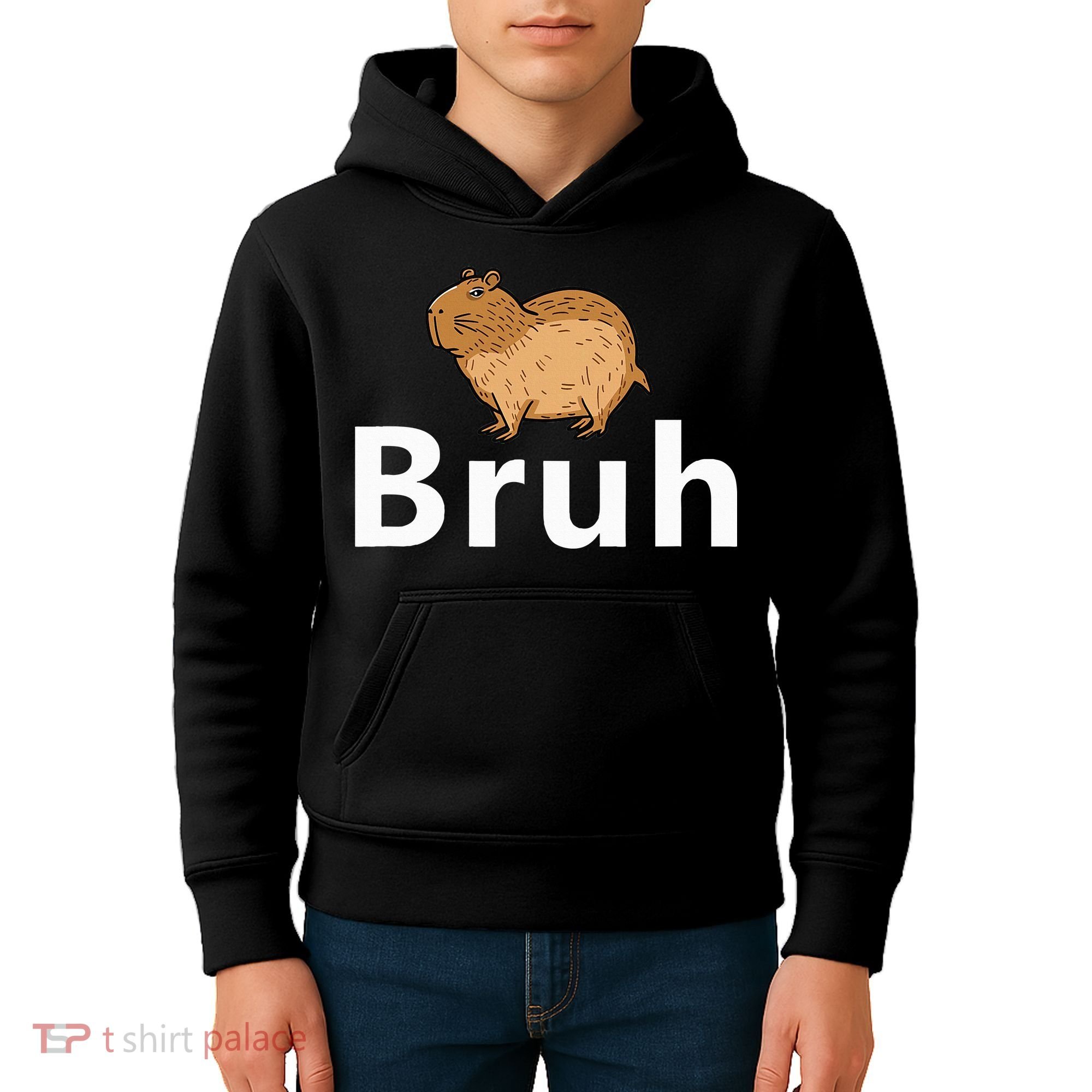 Capybara Bruh Kids Hoodie
