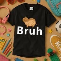 Capybara Bruh Kids T-Shirt thumb 3