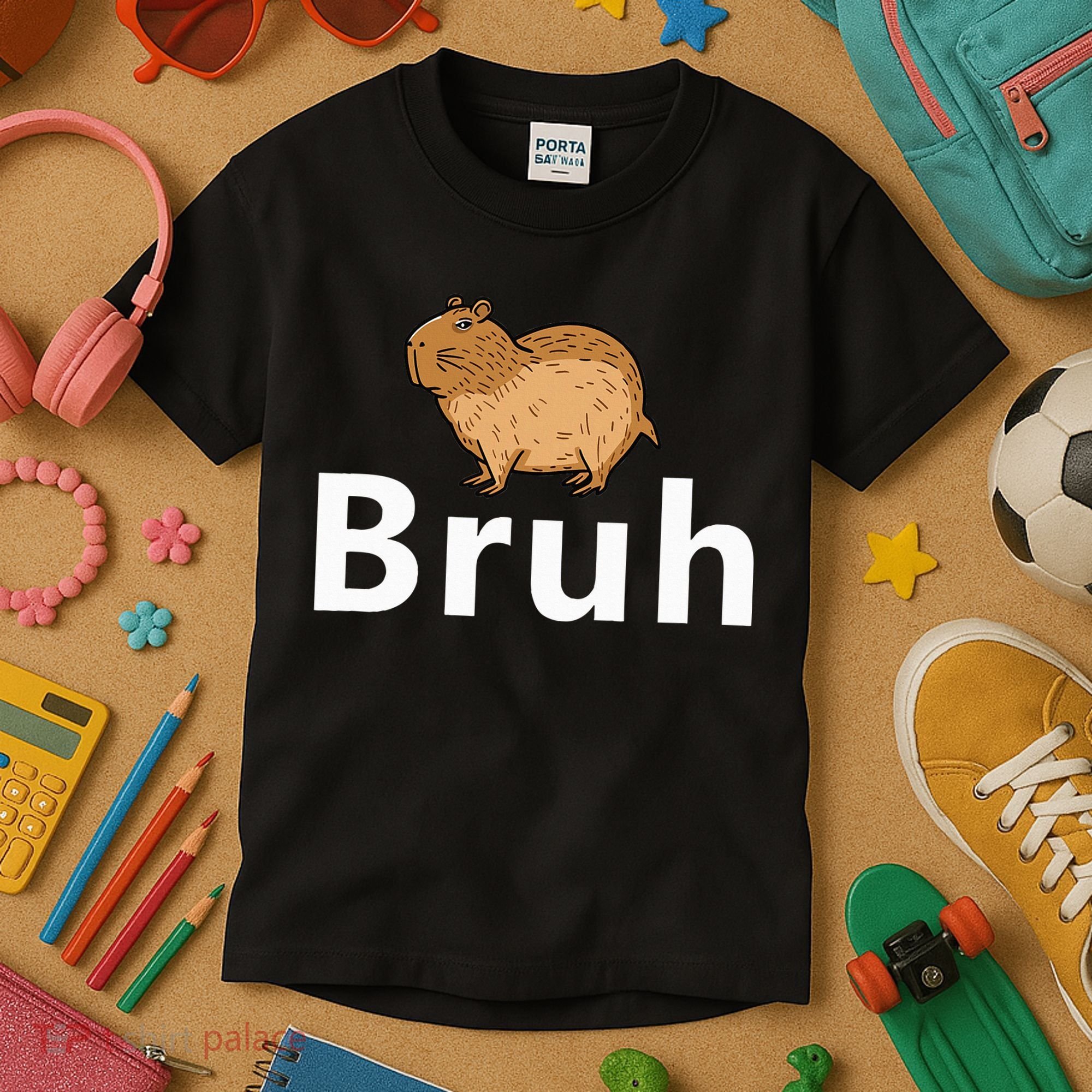 Capybara Bruh Kids T-Shirt