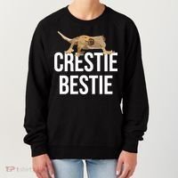Crestie Bestie Crested Gecko Reptile Lizard Pet Lover Gift TShirt Women's Sweatshirt thumb 0