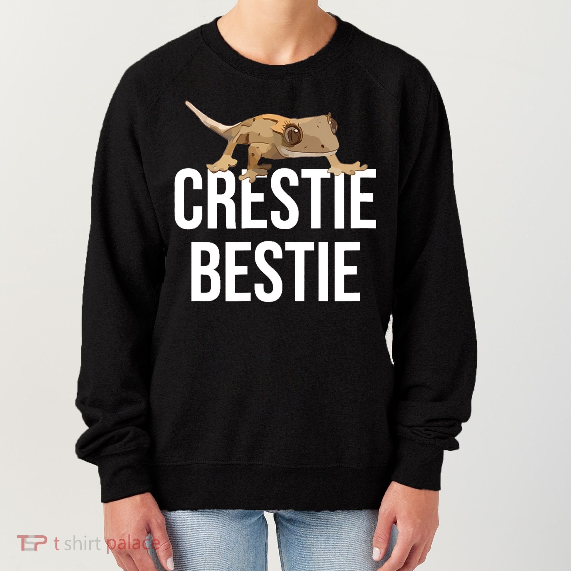 Crestie Bestie Crested Gecko Reptile Lizard Pet Lover Gift TShirt Women's Sweatshirt
