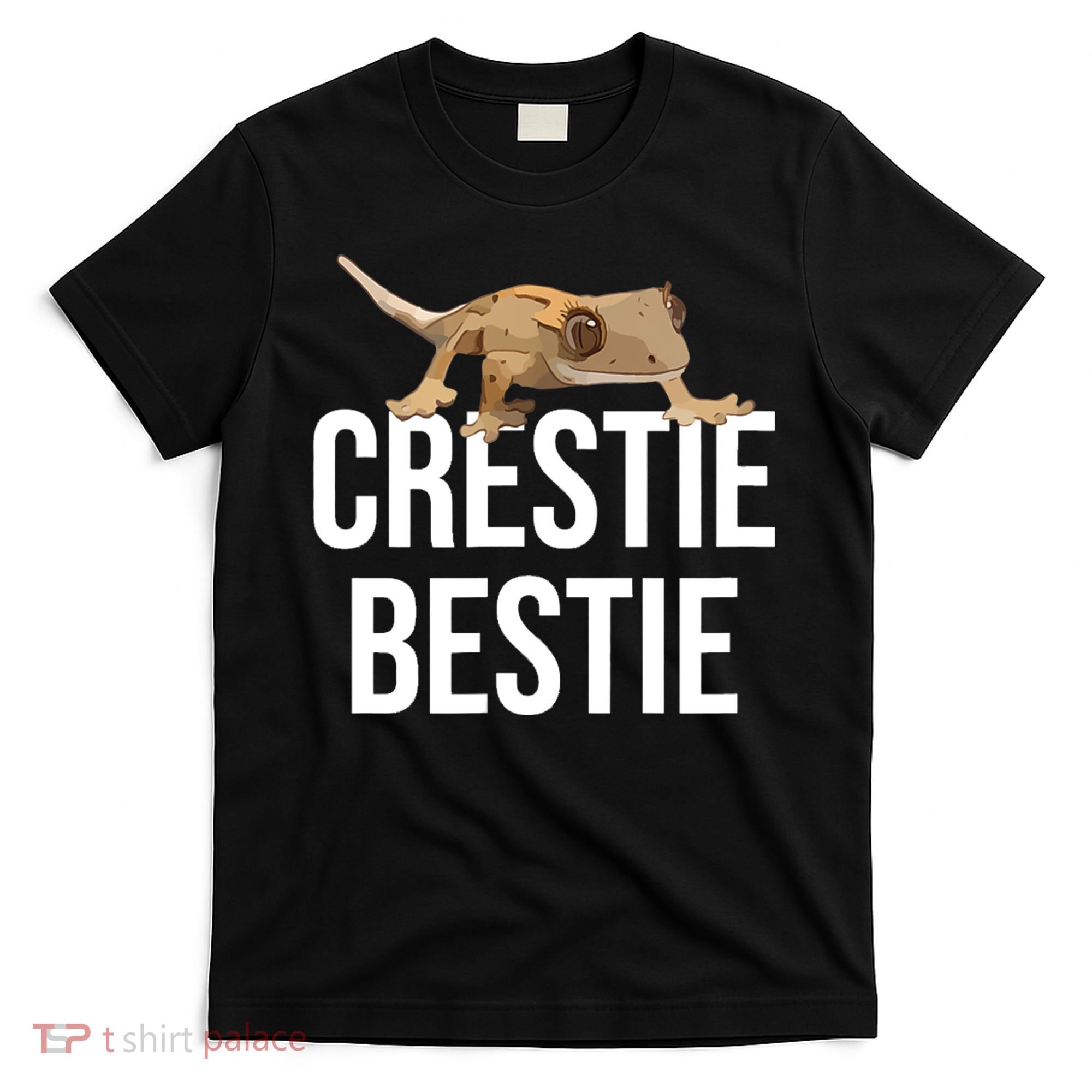 Crestie Bestie Crested Gecko Reptile Lizard Pet Lover Gift TShirt T-Shirt