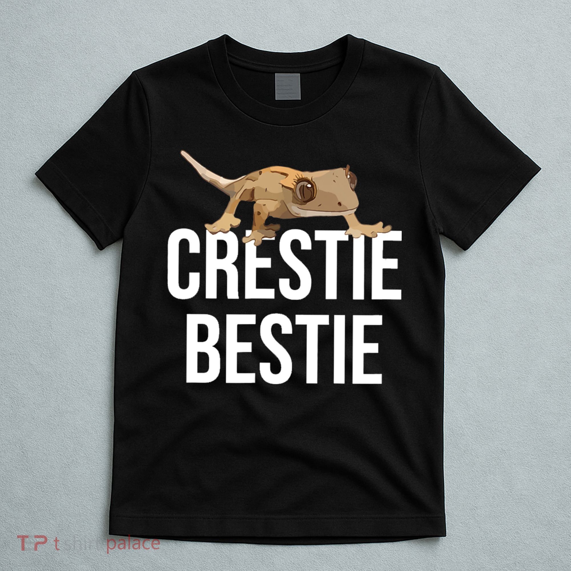 Crestie Bestie Crested Gecko Reptile Lizard Pet Lover Gift TShirt T-Shirt
