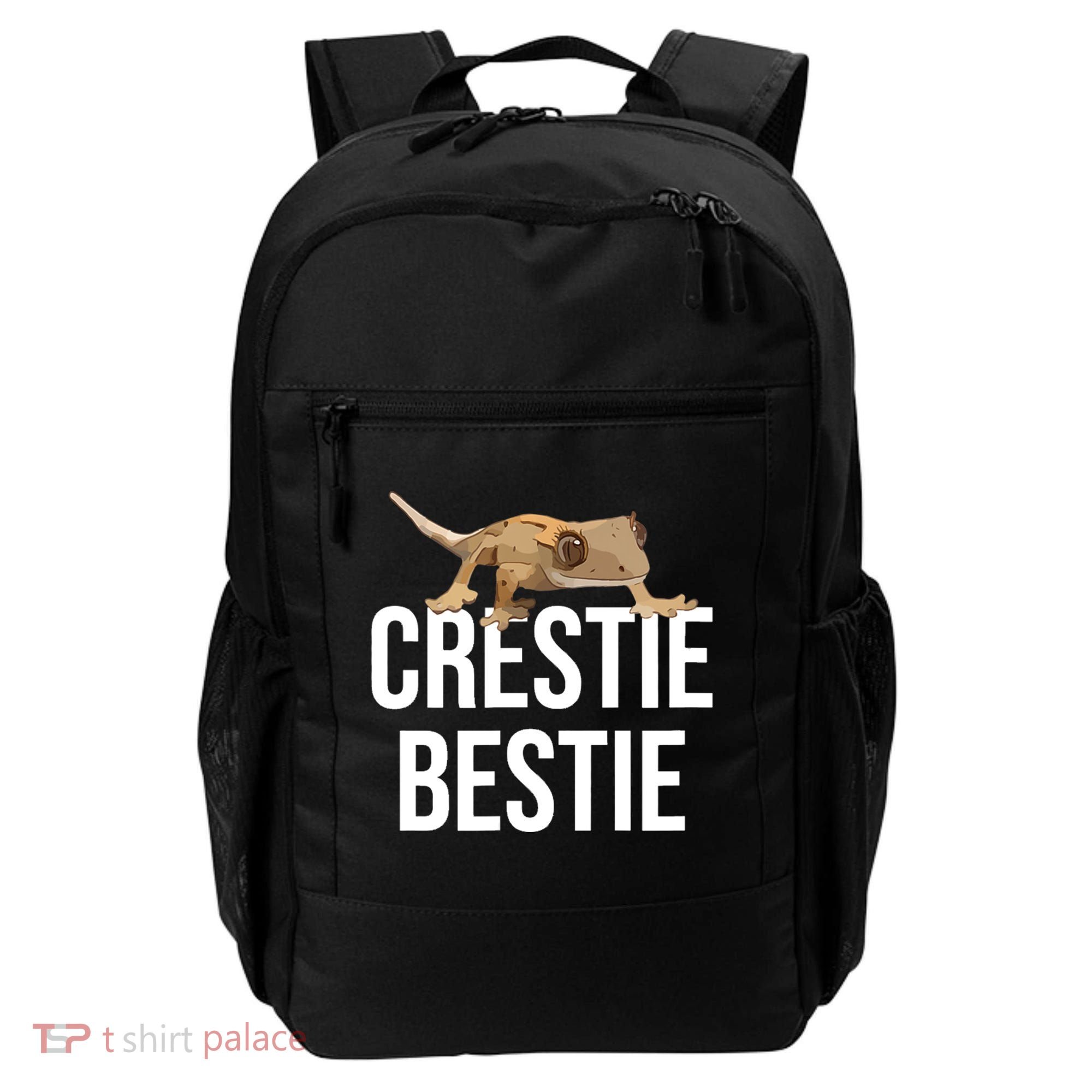 Crestie Bestie Crested Gecko Reptile Lizard Pet Lover Gift TShirt Backpack