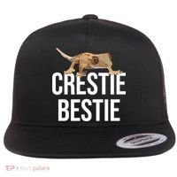 Crestie Bestie Crested Gecko Reptile Lizard Pet Lover Gift TShirt Flat Bill Trucker Hat thumb 0