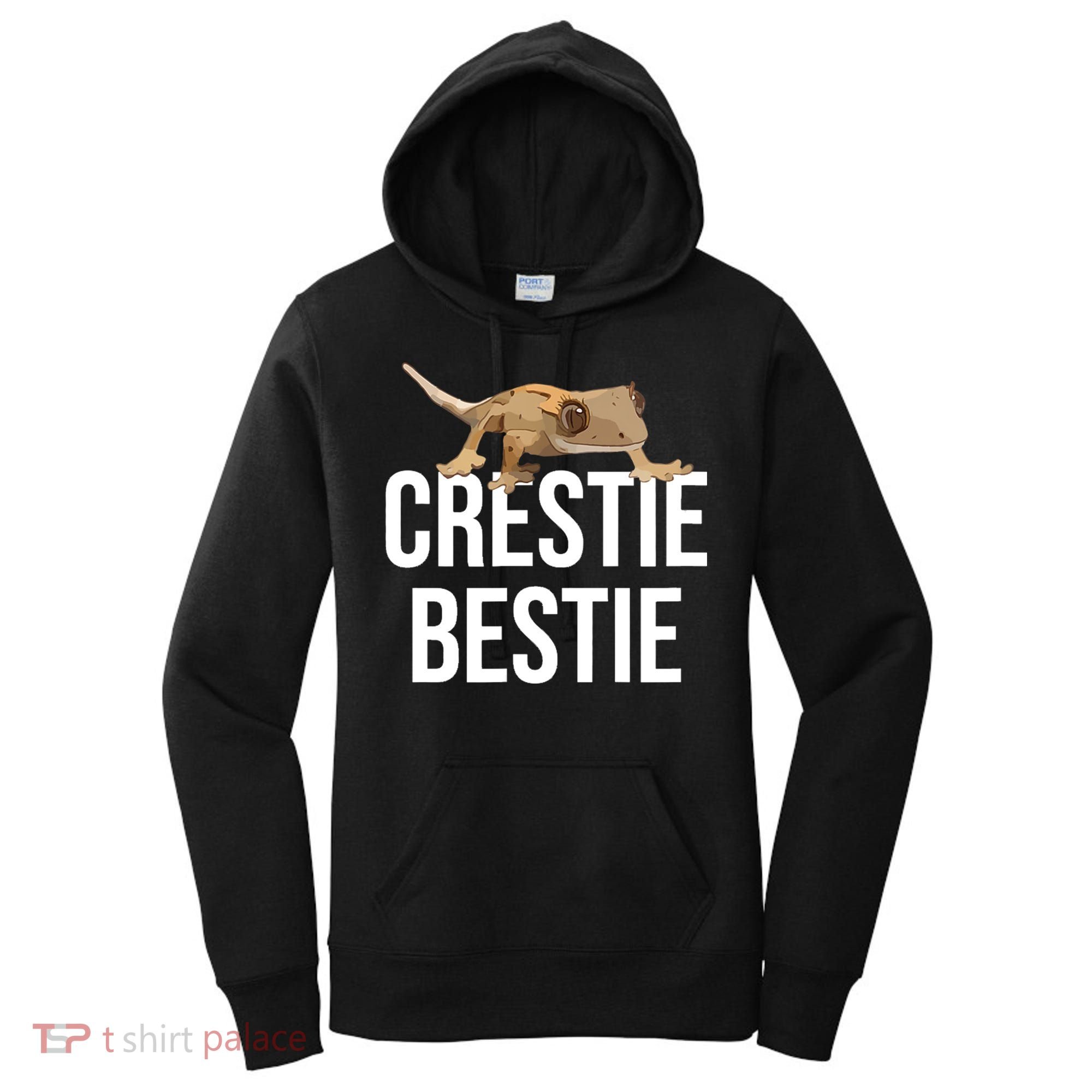 Crestie Bestie Crested Gecko Reptile Lizard Pet Lover Gift TShirt Women's Hoodie