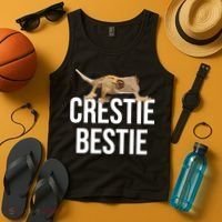 Crestie Bestie Crested Gecko Reptile Lizard Pet Lover Gift TShirt Tank Top thumb 4